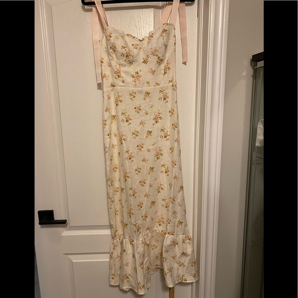 BNWT Reformation Vale Linen Dress - Picture 2 of 4